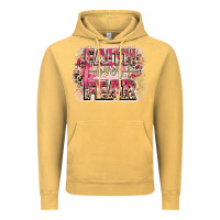 Vintage Mustard faith over fear breast cancer 12 inches 300 dpi Vintage Hoodie - CowGirlArtShop