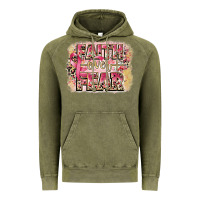 Vintage Olive faith over fear breast cancer 12 inches 300 dpi Vintage Hoodie - CowGirlArtShop