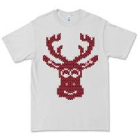 Dove Grey Christmas Deer Ugly Premium Tee - Bettercallsaul