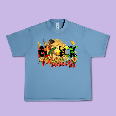 Black Princess Urban Heavy Tee Designed By Cowgirlartshop