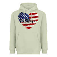Matcha veteran heart american flag Heavyweight Hoodie - BarkalooDesign
