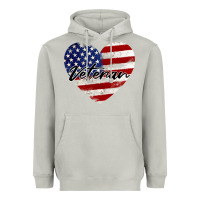 Moon Dust veteran heart american flag Heavyweight Hoodie - BarkalooDesign