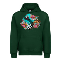 Forest Green race sunflower patches Urban Hoodie - AdoDesignShop
