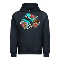 Navy race sunflower patches Urban Hoodie - AdoDesignShop