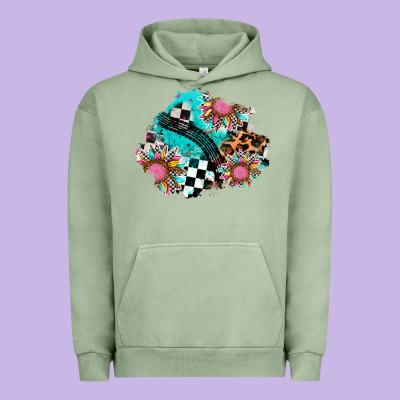 Race Sunflower Patches Urban Hoodie Designed By Adodesignshop