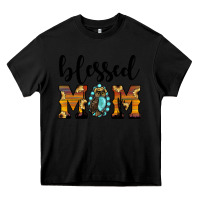 Black blessed mom Heavy Core Tee - JahusDesignShop