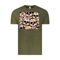 Vintage Olive cinco de mayo skull Vintage Tee - CowGirlArtShop