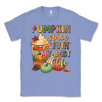Colony Blue Pumpkin spice livin' my best life Classic Tee - NancyCooperArtShop