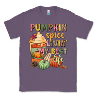 Lavender Pumpkin spice livin' my best life Classic Tee - NancyCooperArtShop