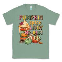 Sage Pumpkin spice livin' my best life Classic Tee - NancyCooperArtShop
