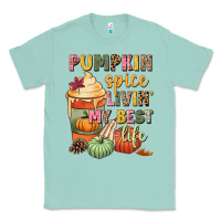 Seafoam Pumpkin spice livin' my best life Classic Tee - NancyCooperArtShop