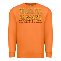 Carrot thankful blessed and kind of a mess Premium Sweatshirt - BarkalooDesign