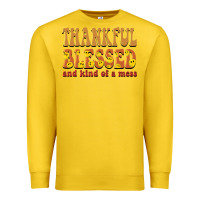 Lemon thankful blessed and kind of a mess Premium Sweatshirt - BarkalooDesign