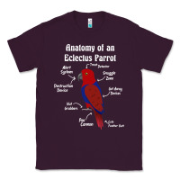 Plum Anatomy of a female Eclectus Parrot Classic Tee - trangStudio