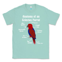 Seafoam Anatomy of a female Eclectus Parrot Classic Tee - trangStudio