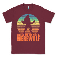 Burgundy trust me i'm not a werewolf men boys halloween costume Classic Tee - trangStudio