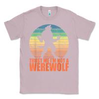 Trust Me I'm Not A Werewolf Men Boys Halloween Costume Classic Tee | Teevron