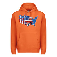 Carrot America map Premium Hoodie - CowhideDigitalArt