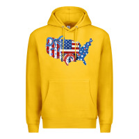 Lemon America map Premium Hoodie - CowhideDigitalArt