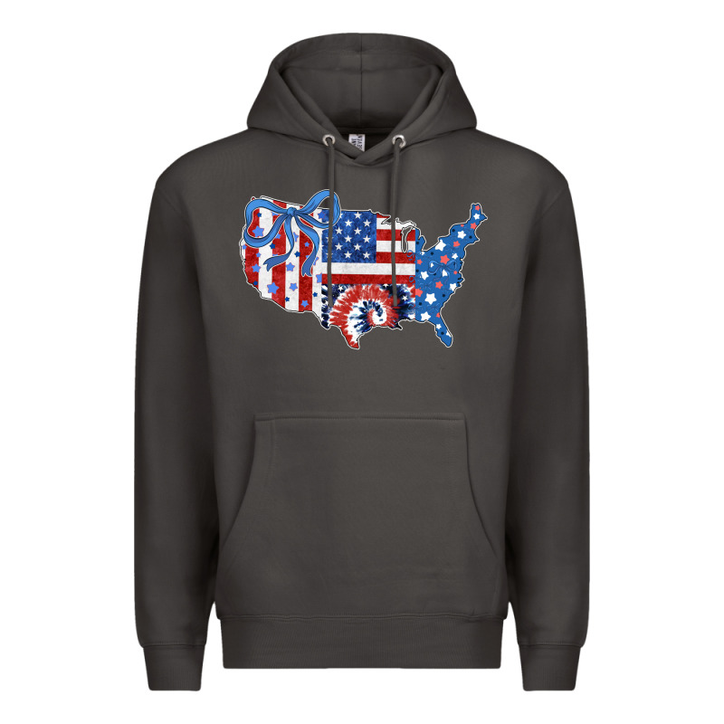 America Map Premium Hoodie by CowhideDigitalArt | Teevron