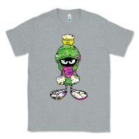 Heather Grey Marvin The Martian Glitch Classic Tee - trangStudio