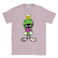 Lilac Marvin The Martian Glitch Classic Tee - trangStudio