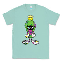 Seafoam Marvin The Martian Glitch Classic Tee - trangStudio