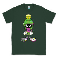 Sports Green Marvin The Martian Glitch Classic Tee - trangStudio