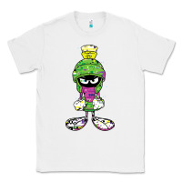 White Marvin The Martian Glitch Classic Tee - trangStudio