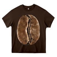 Chocolate Brown coffee bean Heavy Core Tee - BarkalooDesign