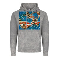 Cloud Rock leopard glitter american flag Vintage Hoodie - CowGirlArtShop