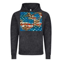 Vintage Black leopard glitter american flag Vintage Hoodie - CowGirlArtShop