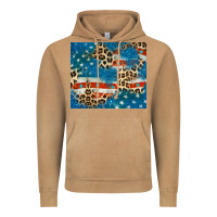 Vintage Camel leopard glitter american flag Vintage Hoodie - CowGirlArtShop
