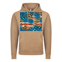 Vintage Coffee leopard glitter american flag Vintage Hoodie - CowGirlArtShop