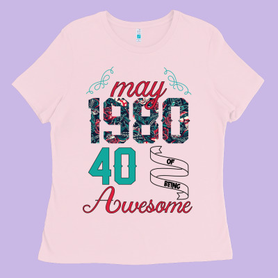 Made In May 1980 40 Years Of Being Awesome Ladies Tee Designed By Bettercallsaul