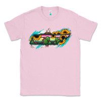 Bubblegum Pink Tennessee Map Sunflower Cactus Serape Classic Tee - RanaPortraitStore