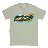 Matcha Tennessee Map Sunflower Cactus Serape Classic Tee - RanaPortraitStore