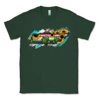 Sports Green Tennessee Map Sunflower Cactus Serape Classic Tee - RanaPortraitStore