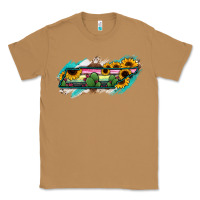 Toasted Coconut Tennessee Map Sunflower Cactus Serape Classic Tee - RanaPortraitStore
