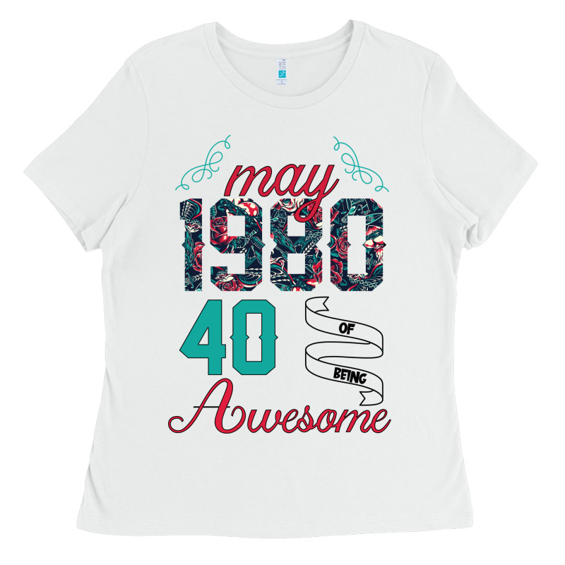 Made In May 1980 40 Years Of Being Awesome Ladies Tee by Bettercallsaul | Teevron