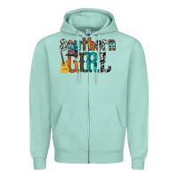 Seafoam southern girl Zipper Hoodie - RacoonDesign