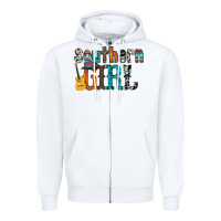White southern girl Zipper Hoodie - RacoonDesign