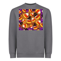 Storm Candy Pattern Heavyweight Sweatshirt - CowhideDigitalArt