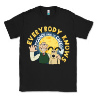 Black everybody knows the moons made of cheese! Classic Tee - trangStudio