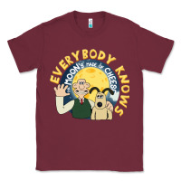 Burgundy everybody knows the moons made of cheese! Classic Tee - trangStudio