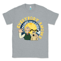 Heather Grey everybody knows the moons made of cheese! Classic Tee - trangStudio