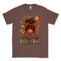 Chestnut santa's favorite assistant afro messy bun Classic Tee - texasbilliewilder