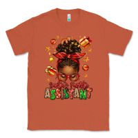 Copper santa's favorite assistant afro messy bun Classic Tee - texasbilliewilder