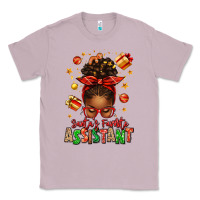 Lilac santa's favorite assistant afro messy bun Classic Tee - texasbilliewilder