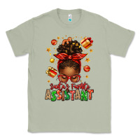 Matcha santa's favorite assistant afro messy bun Classic Tee - texasbilliewilder